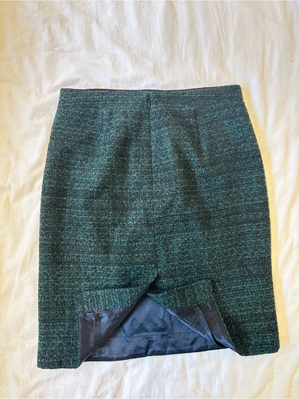 J. Crew Wool Blend tweed bouclé pencil skirt size 2